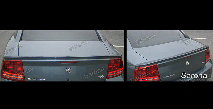 Custom Dodge Charger Trunk Wing  Sedan (2005 - 2010) - $249.00 (Manufacturer Sarona, Part #DG-019-TW)